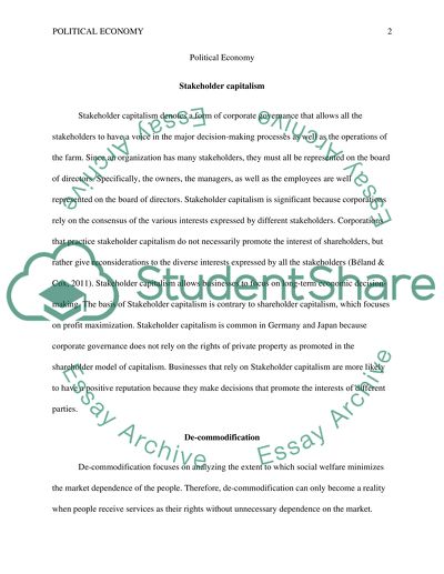 Stakeholder Capitalism