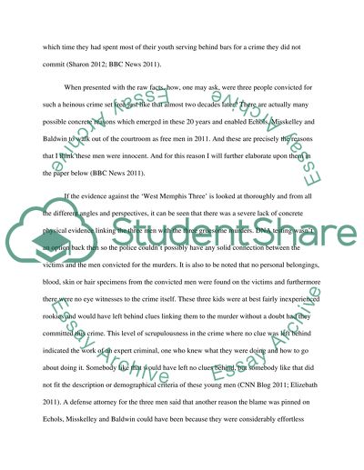 Were West Memphis Three Innocent