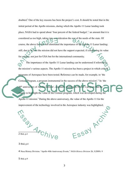 The Importance of the Apollo 11 Lunar Landing