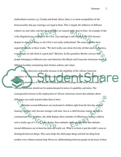 Where do American public attitudes towards differences come from