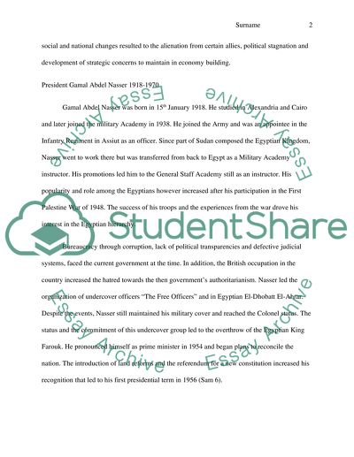 Middle East: Focus on the History of Egypt