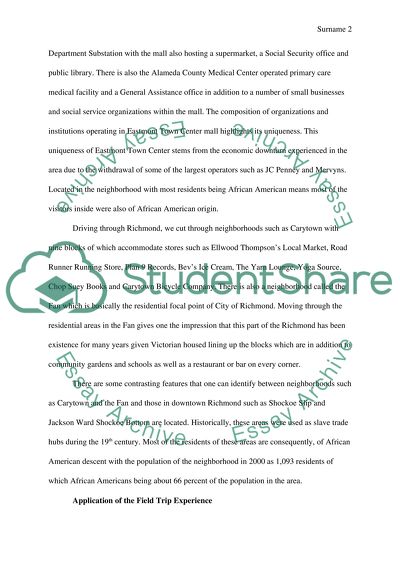 Neighborhood Field Trip