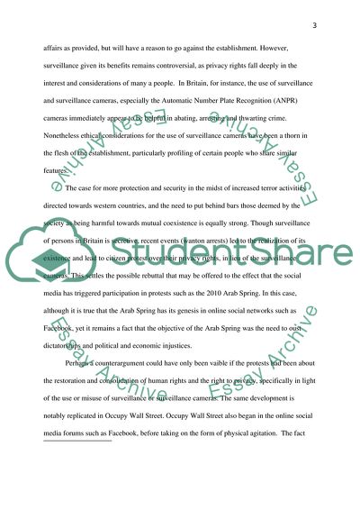 Surveillance for protection or surveillance for control