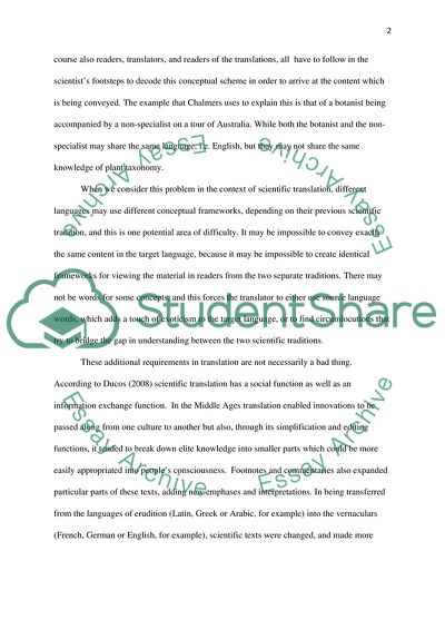 Is Accuracy of Content the Only Criterion that Should Guide the Assessment of Scientific Translation