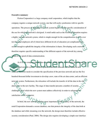 Company Network Requirement