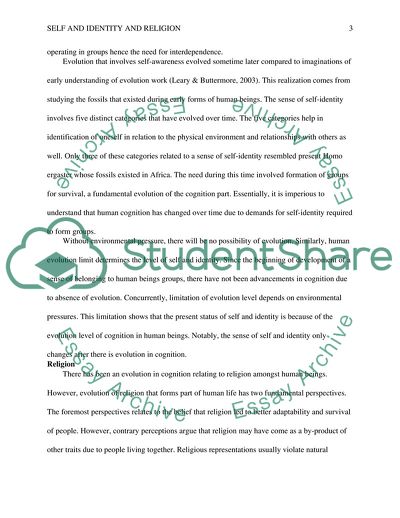 Cognition in Self and Religion