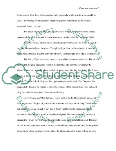 Potato eaters painting essay