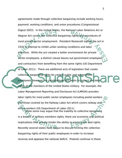 Collective Bargaining - Protective Services