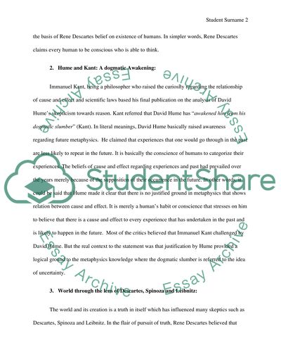 Philosophical Skepticism, Existence of God, Knowledge and Metaphysics