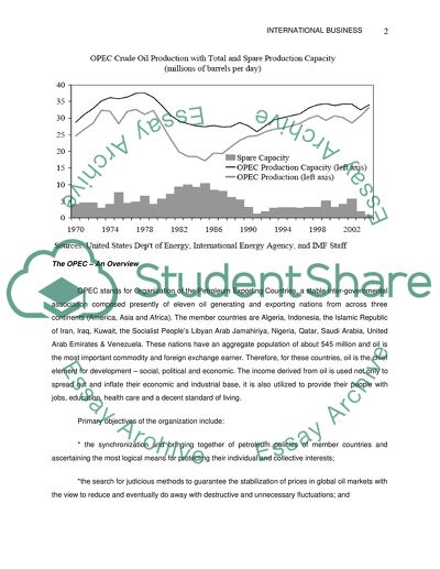 Global Trade And The Opec