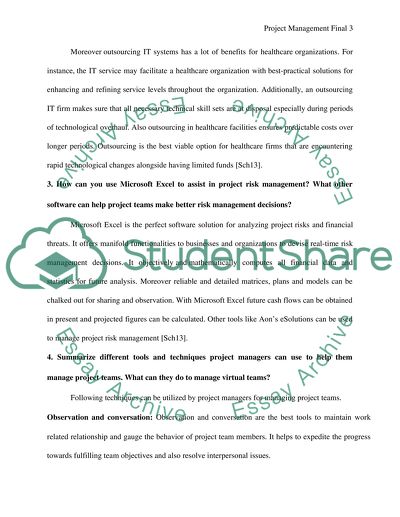 Project Management in Healthcare