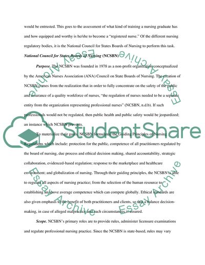 Regulatory and Accrediting Bodies in Nursing Education