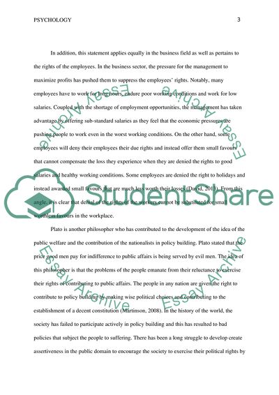 The Relevance of Platos and St. Augustin Statements to the Contemporary Society