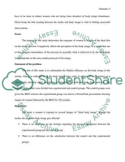 Body Image on the Media