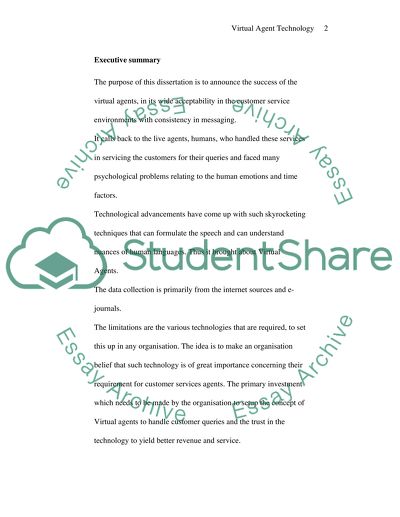 Virtual Agent Technology