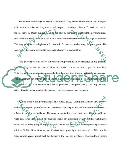 The Concept of Externalities