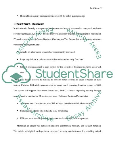 Security Breaches and Incident Handling in Organization