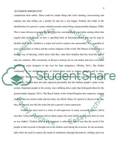 Fashion and its importance