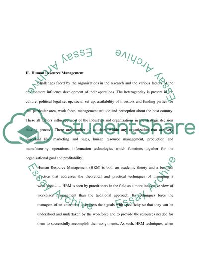 Human Resource Management