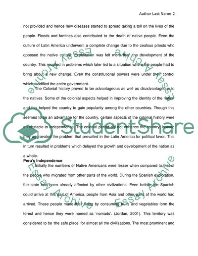 History of Perus Independence