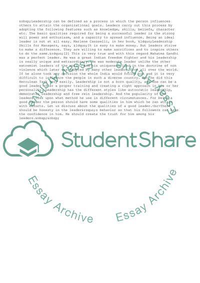 Leadership Skills for Managers