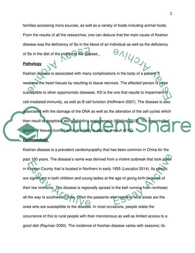 Analysis of Keshan Disease
