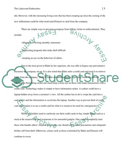 The Lakewood Embezzlers