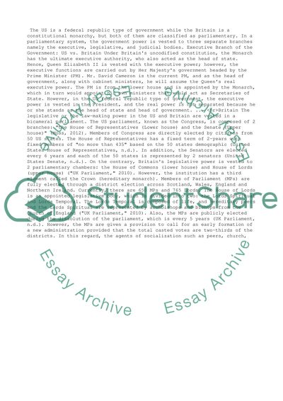 Executives and Legislatures Structures and Processes