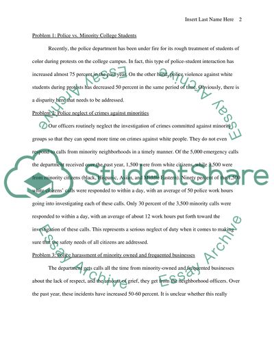 Proposed Actions to End Police Discrimination