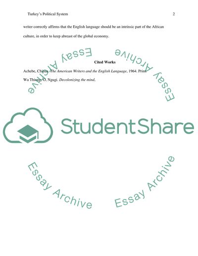 The Use of English in African Countries