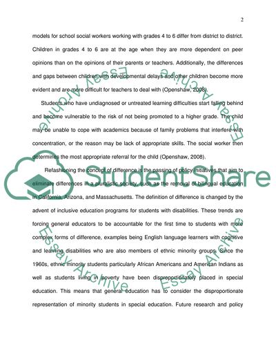 School Social Worker in Special Education