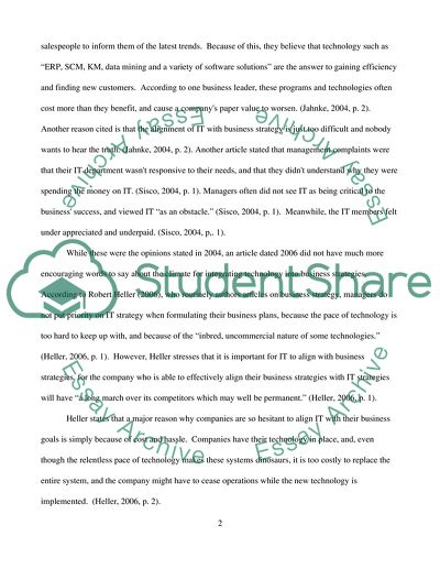 Business and IT Alignment