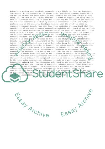 Accounting for Strategy and Management Control - Juhani Vaivio