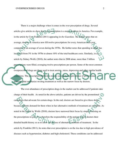 Overprescribed Drugs