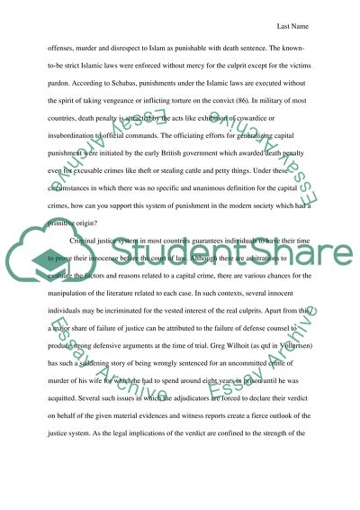 Awarding Death Penalty