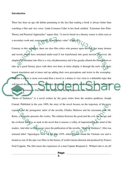 Heart of Darkness the Apocalipse now