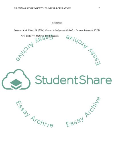 Clinical Population and People With Mental Disorders