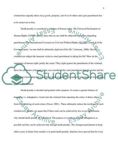 Death Penalty Subject of Debate in United States