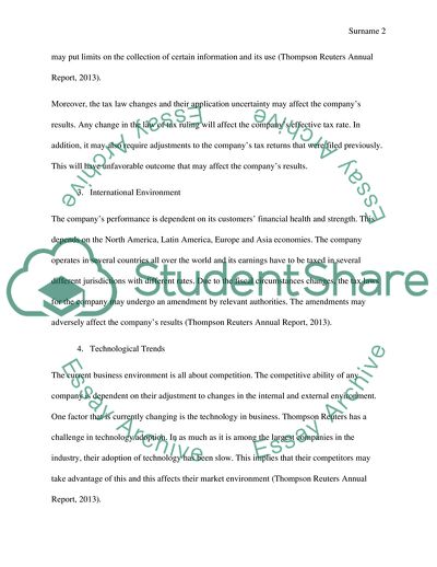 Thompson Reuters Corporation