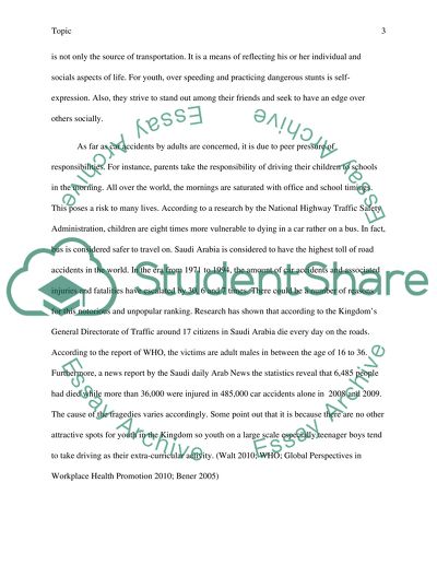 Car Accidents in Saudi Arabia