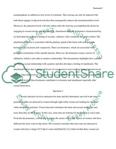 Documentary on Sexual Selection