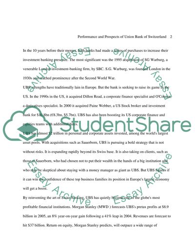 Assess the recent performance and future prospects of any commercial bank known to you