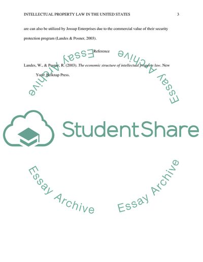 Intellectual Property Law in the U.S