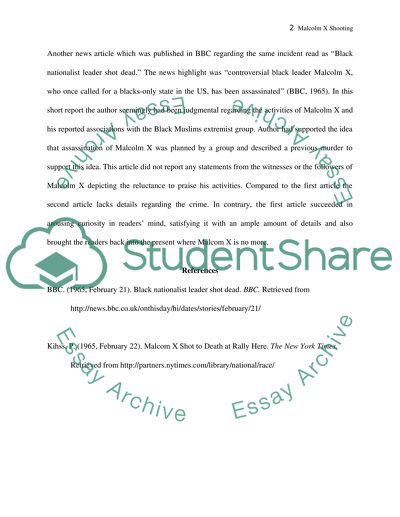 Shooting of Malcom X