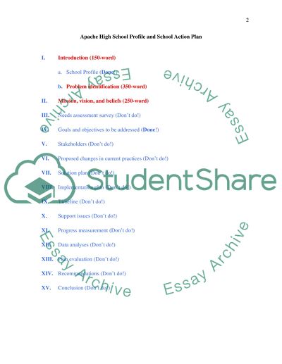 Strategic Plan (for school)