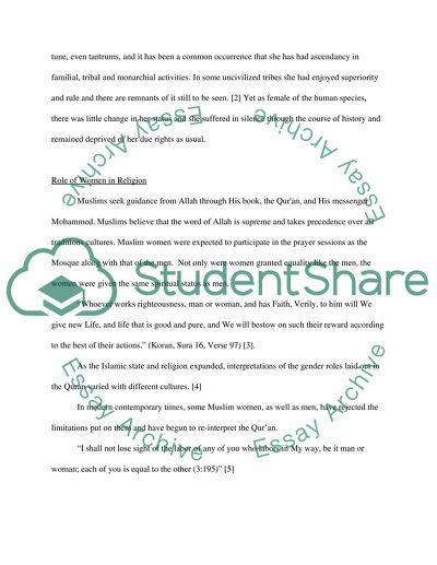 Status of Women in Islam