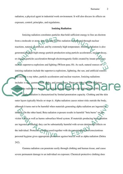 Thesis prospectus industrial hygiene example image