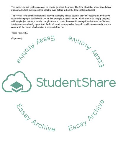 Reasons for Not Dining at Cherche Midi Restaurant