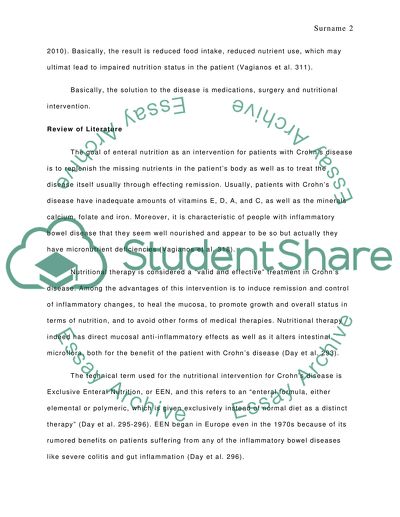 Nature of Crohns Disease