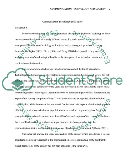 Communication Technology and Society